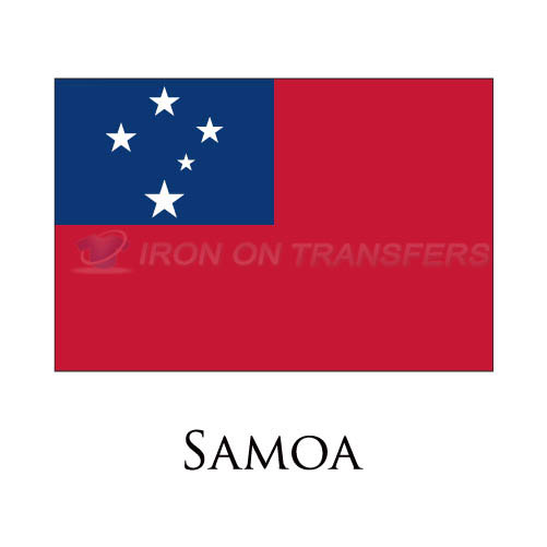 Samoa flag Iron-on Stickers (Heat Transfers)NO.1971